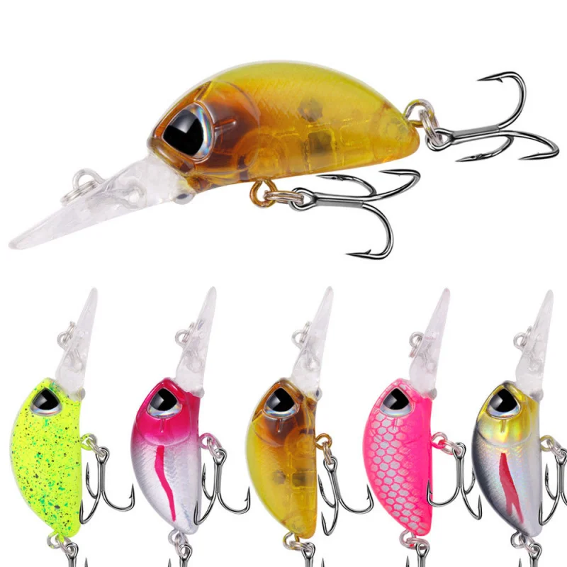 

5PCS Lure Bait Minnow 5.5cm-4g Slow Sinking Long Cast Center of Gravity Transfer Syst Fishing Lures for Mandarin Fish Bass Micro
