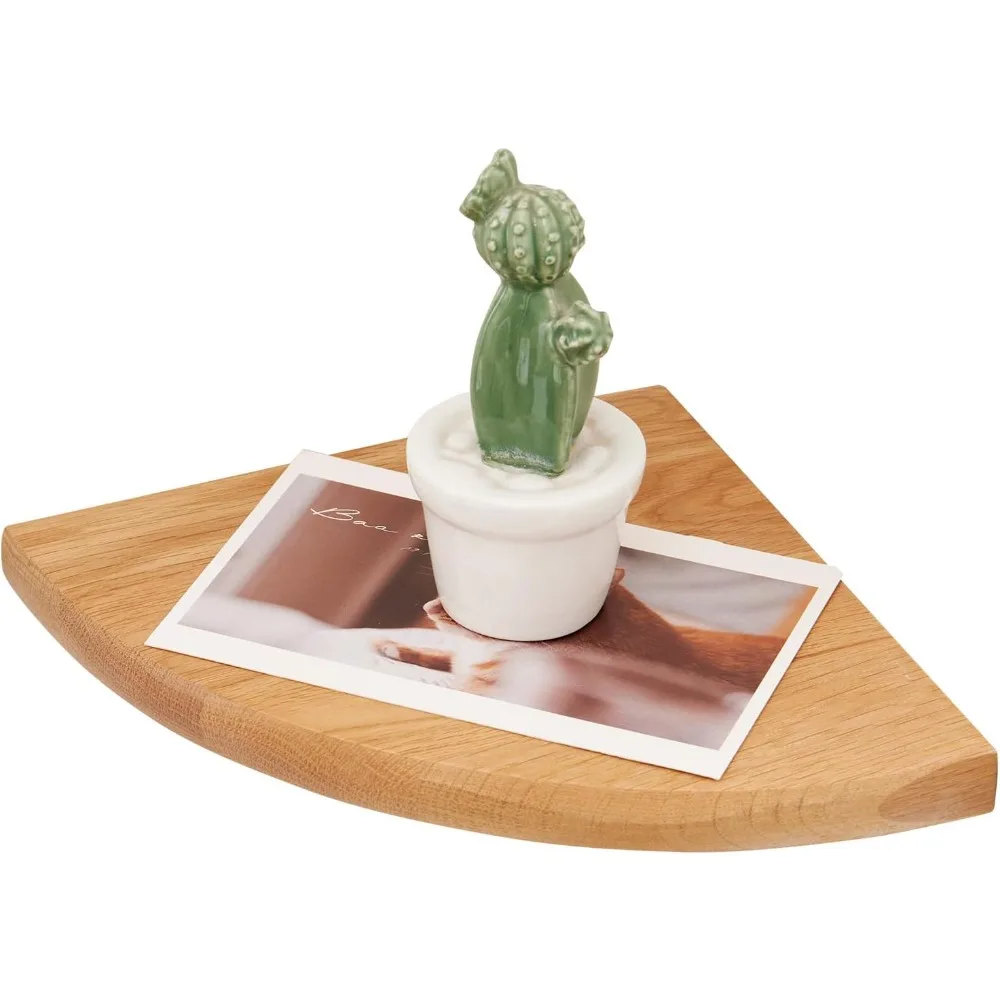 Oak Corner Shelf 7 …