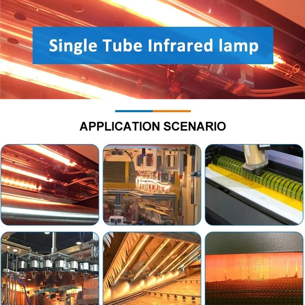 Imagem -06 - Honeyfly-lâmpada Infravermelha do Halogênio Elemento de Aquecimento Calefator do ir Secagem da Impressão Pintura Quartzo 800 mm 1500w 2500w 220v R7s 10 Peças