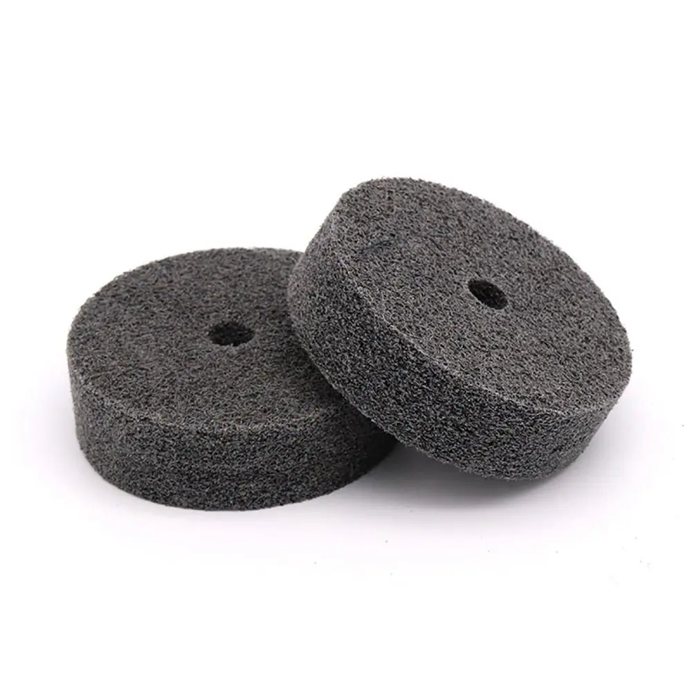 1/5Pcs 3/8" Shaft Hole Buffer Wheel 3" Fiber Polishing Wheel Replacement Abrasive Wheel for Benchtop Buffers and Grinders
