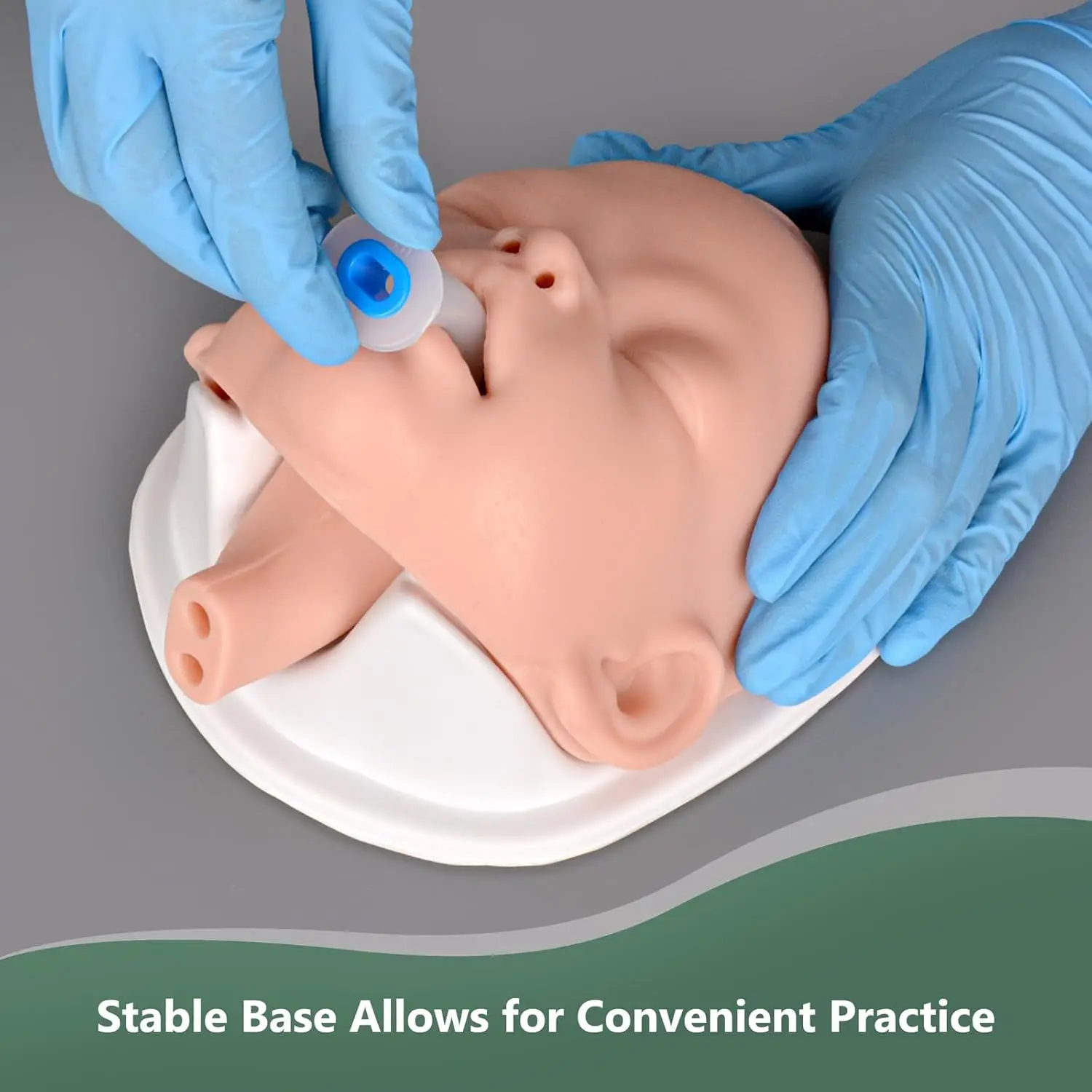 Ultrassist Infant Airway Intubation Child Manikin Management Trainer with Base Neonatal Simulator for Emergency Medical Training