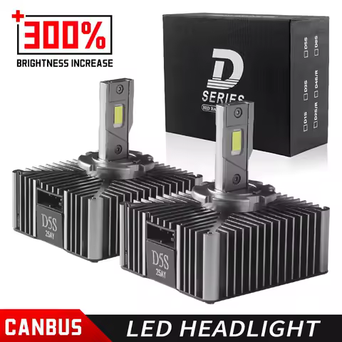 2PSC D5S LED Headlights HID 45W D1S D2S D3S D4S D8S 6000K 12000LM Two-sided CSP Chip Auto Lamp High Low Beam CANBUS Plug&amp;Play