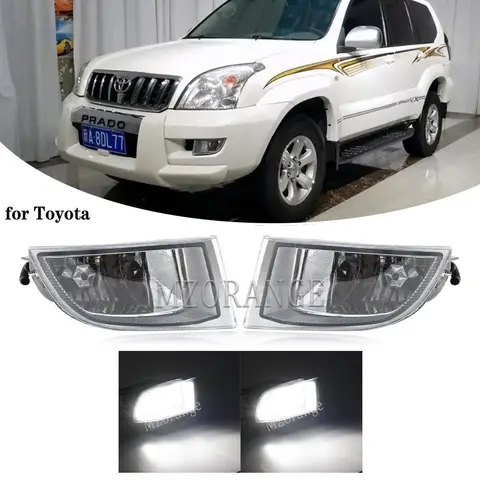 도요타 랜드 크루저 프라도 lc120 2002 2003 2004 2005 2006-2009 용 Led 헤드 라이트 안개등 할로겐 램프 안개등 커버 개체