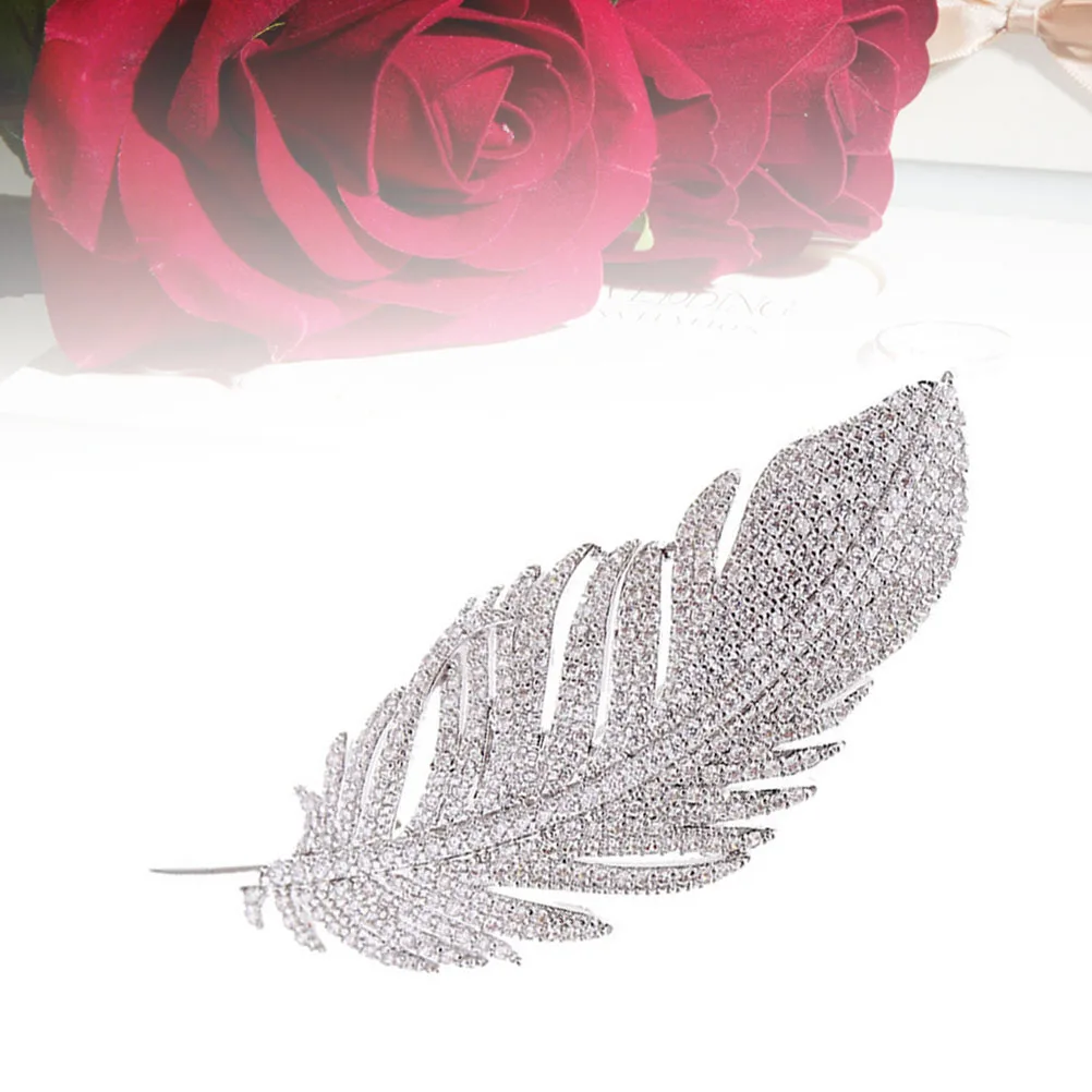 

Zircon Brooch Women Breastpin Elegant Fashion Brooches Casual Official Occasions Gift Material Long Term Use