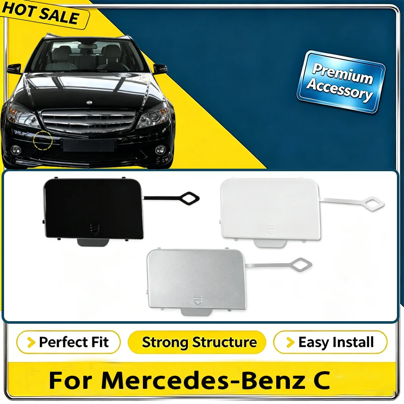 For Mercedes-Benz C-Class W204 Sport C180 C200 C220 C250 C300 C350 2008-2011 Front Bumper Tow Hook Cover A2048850126