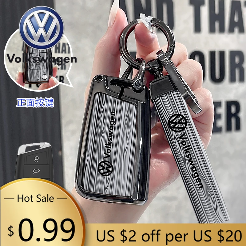 

Чехол-держатель для смарт-ключа автомобиля Volkswagen (VW) для Tiguan MK1, MK2, Magotan, Passat B8, Polo, Golf 5, 6