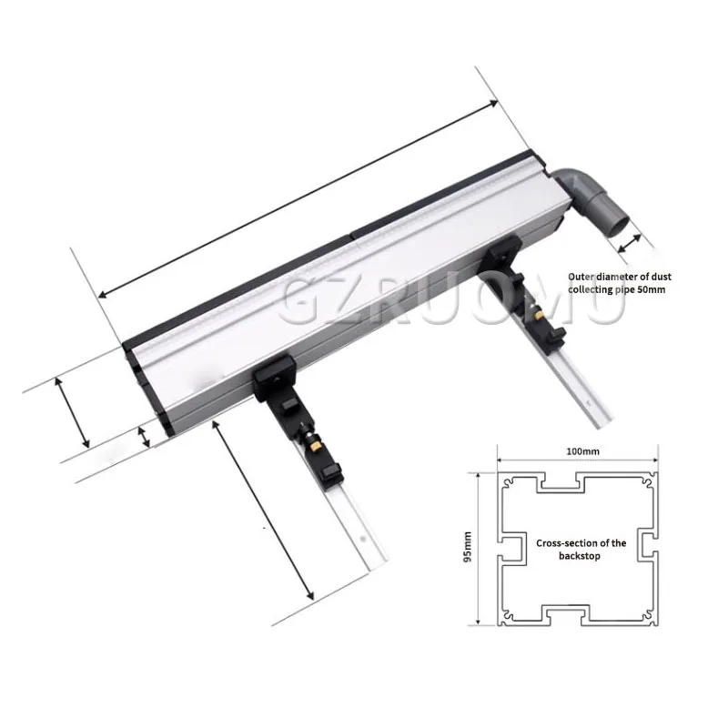 Woodworking Flip-Up Modification Engraving Machine Fixing Set DIY Chute T Slot Trimming Machine Adjustable Clamp Support Fitting