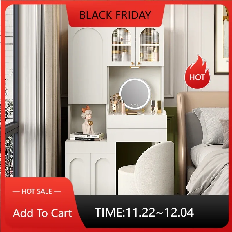 

Modern Dressing Table Luxury CabinetComputer Drawer Container Mirror Dressing Table Bedroom Meuble De Chambre Dresser Furniture