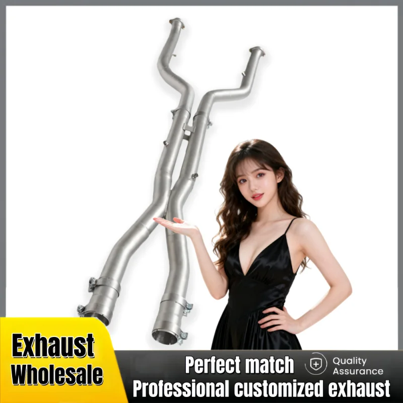 

Резонатор выхлопной трубы средней трубы для BMW M5 Travel Edition G99 4.4T 2025+ SS304, автомобильная выхлопная система, идеальное обновление