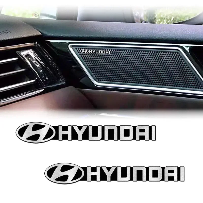 Automobile 3D stereo personalized speaker sticker accessories For Hyundai Santa Fe Sonata Solaris Azera Creta I30 Ix25 Tucson