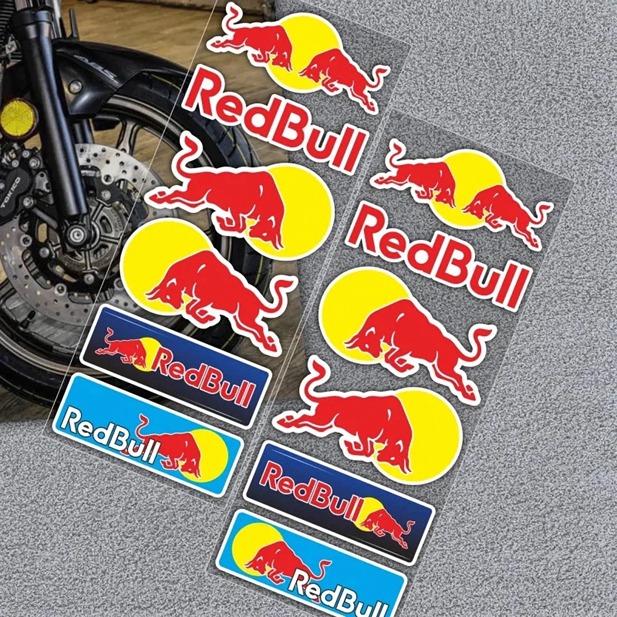 2 pegatinas reflectantes para motocicleta, impermeables, para carrocería de coche, tanque de combustible, casco, decoración con logotipo