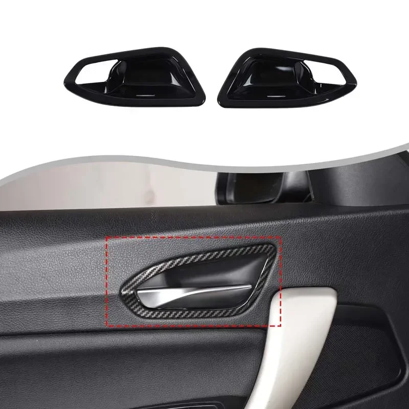 ABS Carbon Fiber For BMW 1 2 Series F20 F21 F22 F23 2012-2019 Car Interior Door Bowl Protective Sticker Car Interior Accessories