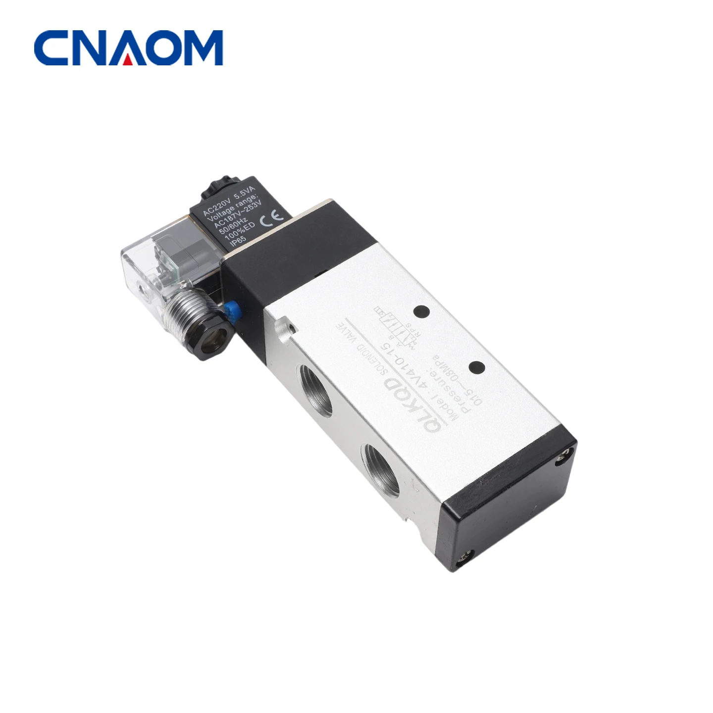 4V410-15 High Quality 2 Position 5 Port Five Way Control Air Valve Electromagnetic DC12V DC24V AC110V AC220V