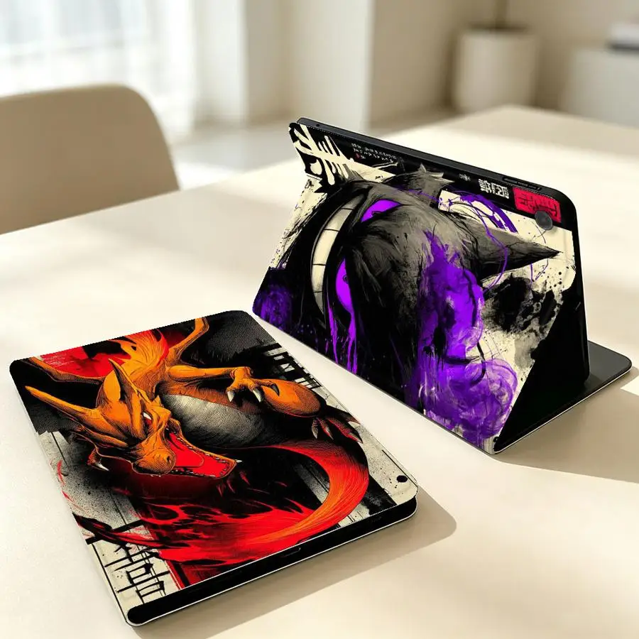 Hot Pokemons Gengars Case for Samsung Galaxy Tab S11 A7 Lite S10 Plus S9 FE A11 S9+ S10 Lite A8 S7 S8+ A9Plus S10FE With Pencil