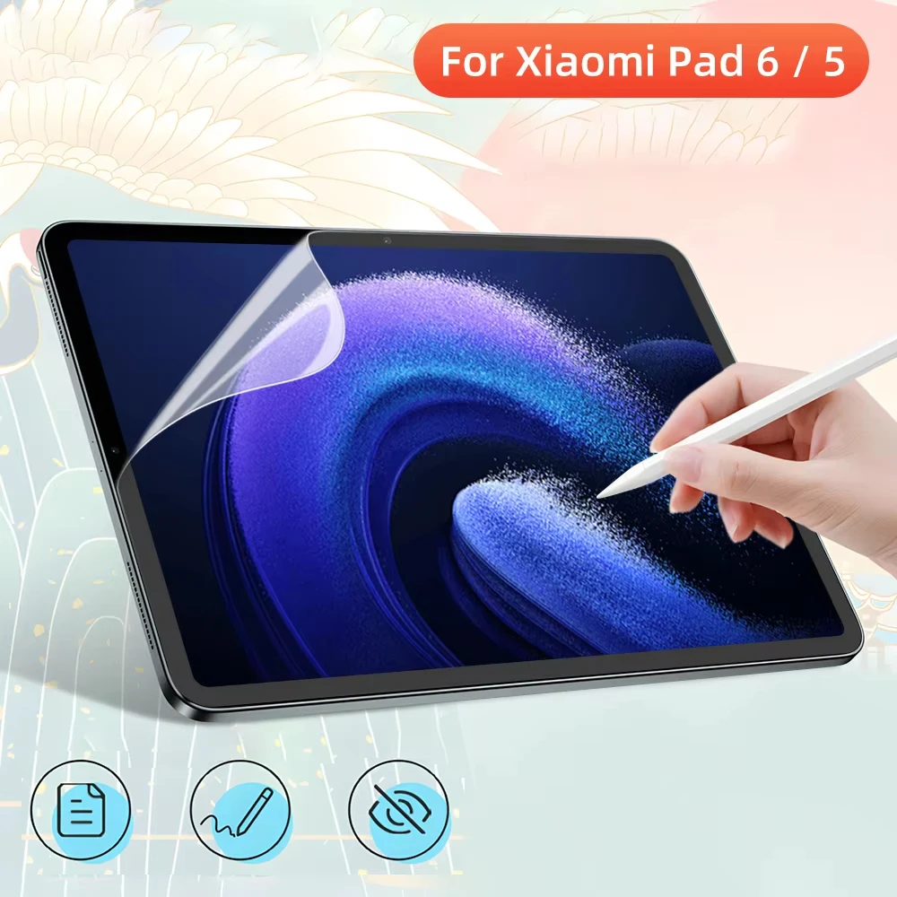 

Бумажная защитная пленка для экрана Xiaomi Pad 6/5 Pro Mi Pad 6/5 11Redmi Pad 10,61, матовая ПЭТ-краска, аксессуары для планшетов с надписью