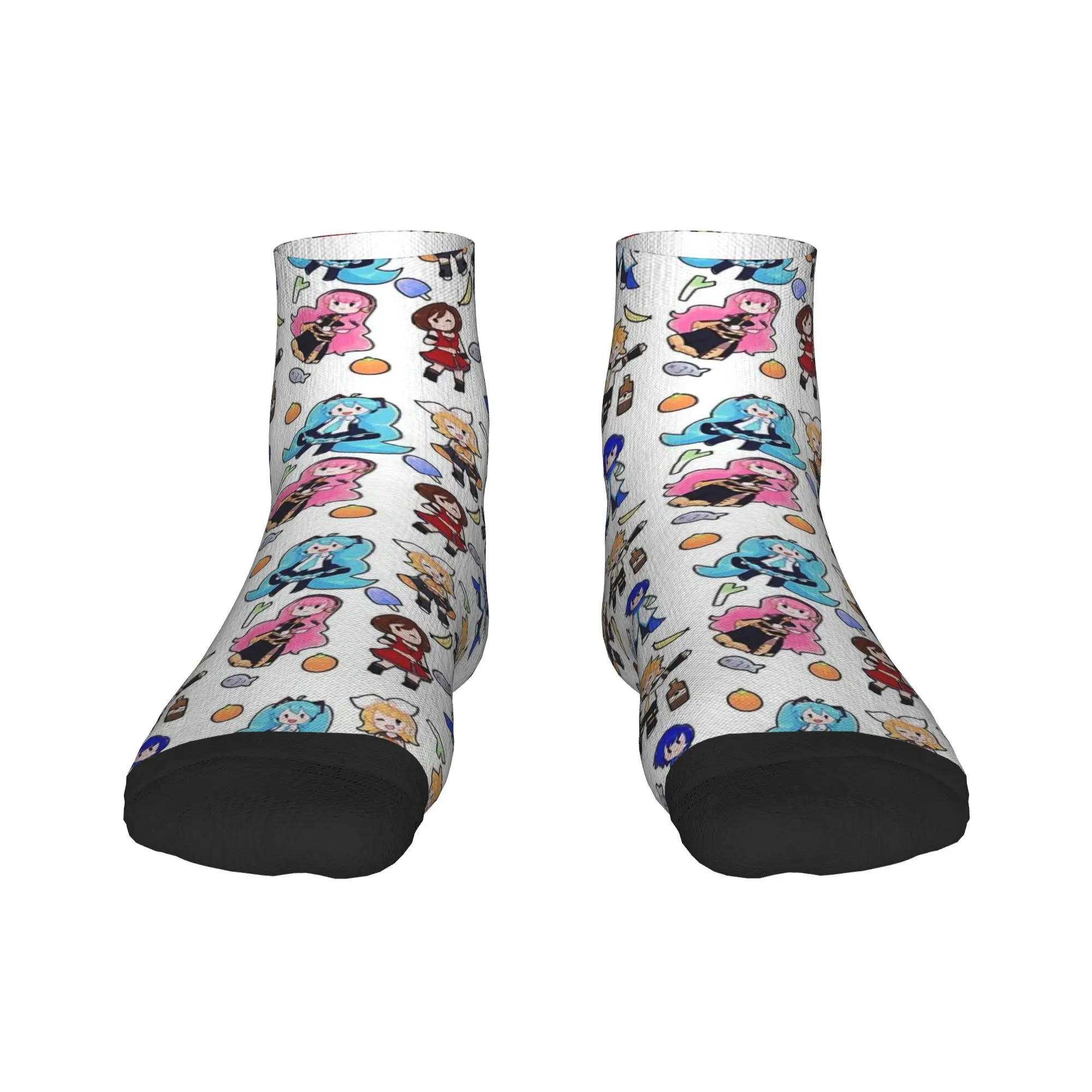 Vocaloid chibi chaos! Socks Harajuku High Quality Stockings All Season Socks Accessories for Unisex Birthday Present