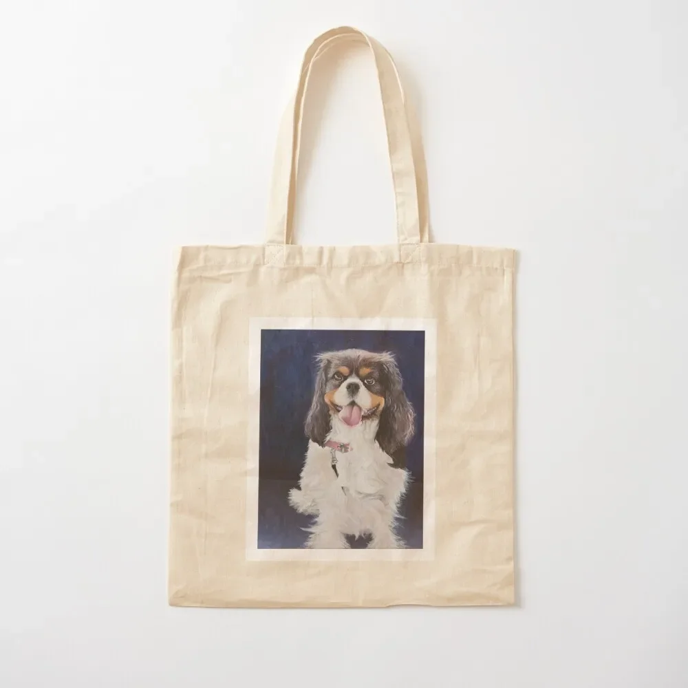 

Happy Puppy Tote Bag Eco bag foldable reusable bag large size bags