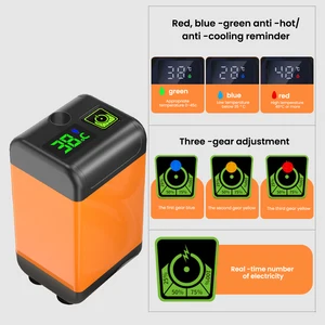 Outdoor Camping Tragbare Dusche mit Digitaleinstellung, elektrische Dusche 4800/6000/7800mah für Garten, Autowaschanlage, Haustiere 6 Hauptverkauf Elektrischer postatiler Schuh - №6