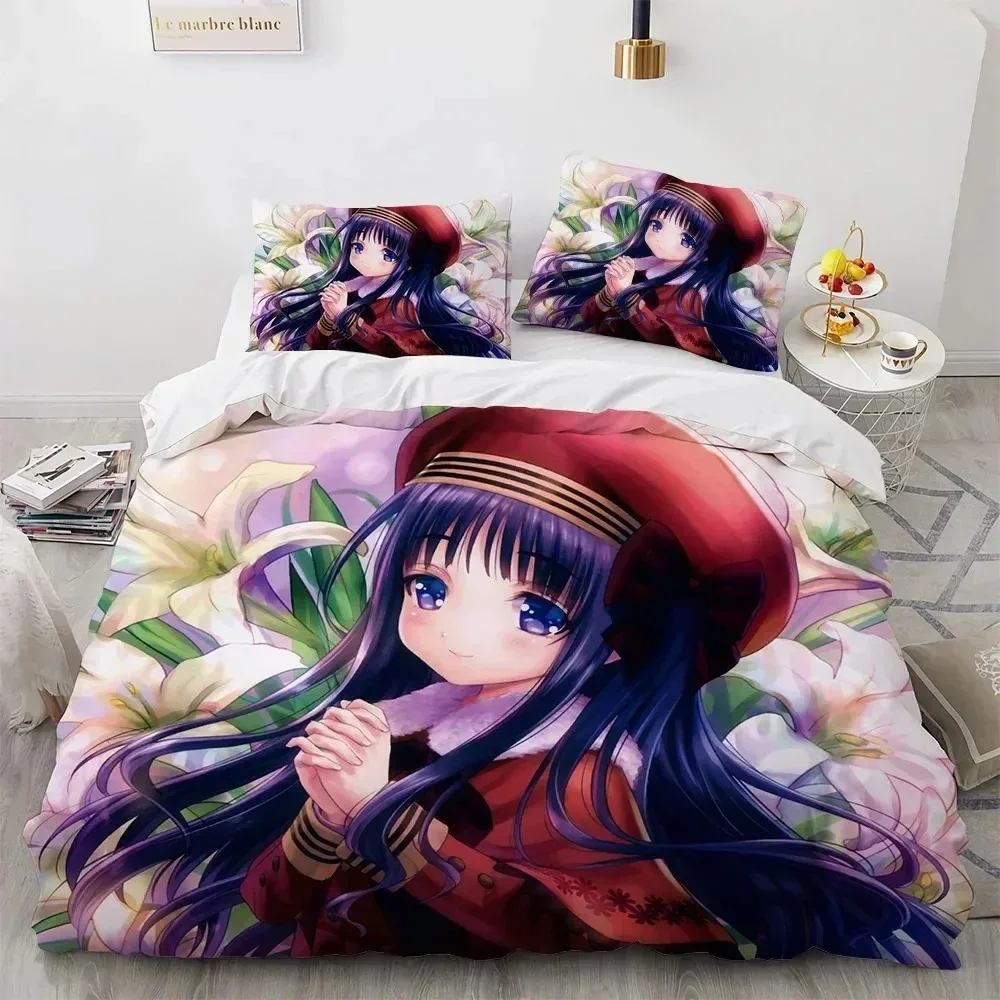 

Card Captor Sakura Bedding Set 3d Printing Anime Girl Duvet Cover Decoration For Children's Room Queen King Size