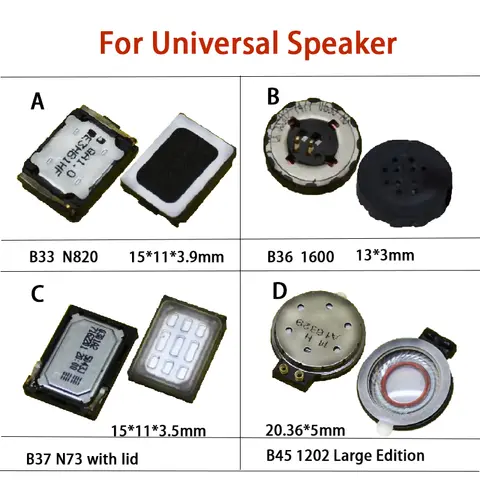YUXI-altavoz Universal B33 N820/B36 1600/B37 N73 con cubierta, piezas de repuesto de timbre de altavoz grande Nokia B45 1202, 1 pieza
