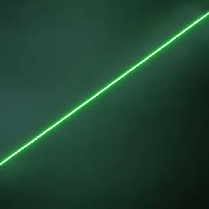 Modulo laser verde linea 16X70mm 520nm 35mW ad ampio voltaggio 12V~24V Vetro