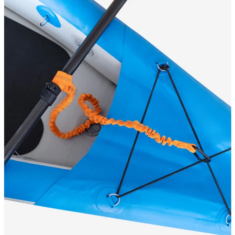 1 Stück 100cm Kajak-Paddel Anti-Rutsch Elastisches Seil Reflektierendes Licht Fixierendes Schnur-Set für Schlauchboote Angelzubehör Surfbrett-Zugvorrichtung