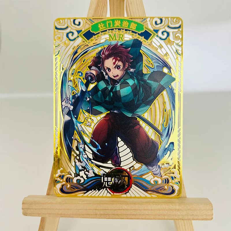 Demon Slayer Mr Card Kamado Nanjirou Kamado Nezuko DIY Homemade Metal Collection Card Christmas Birthday Gift Game Toys