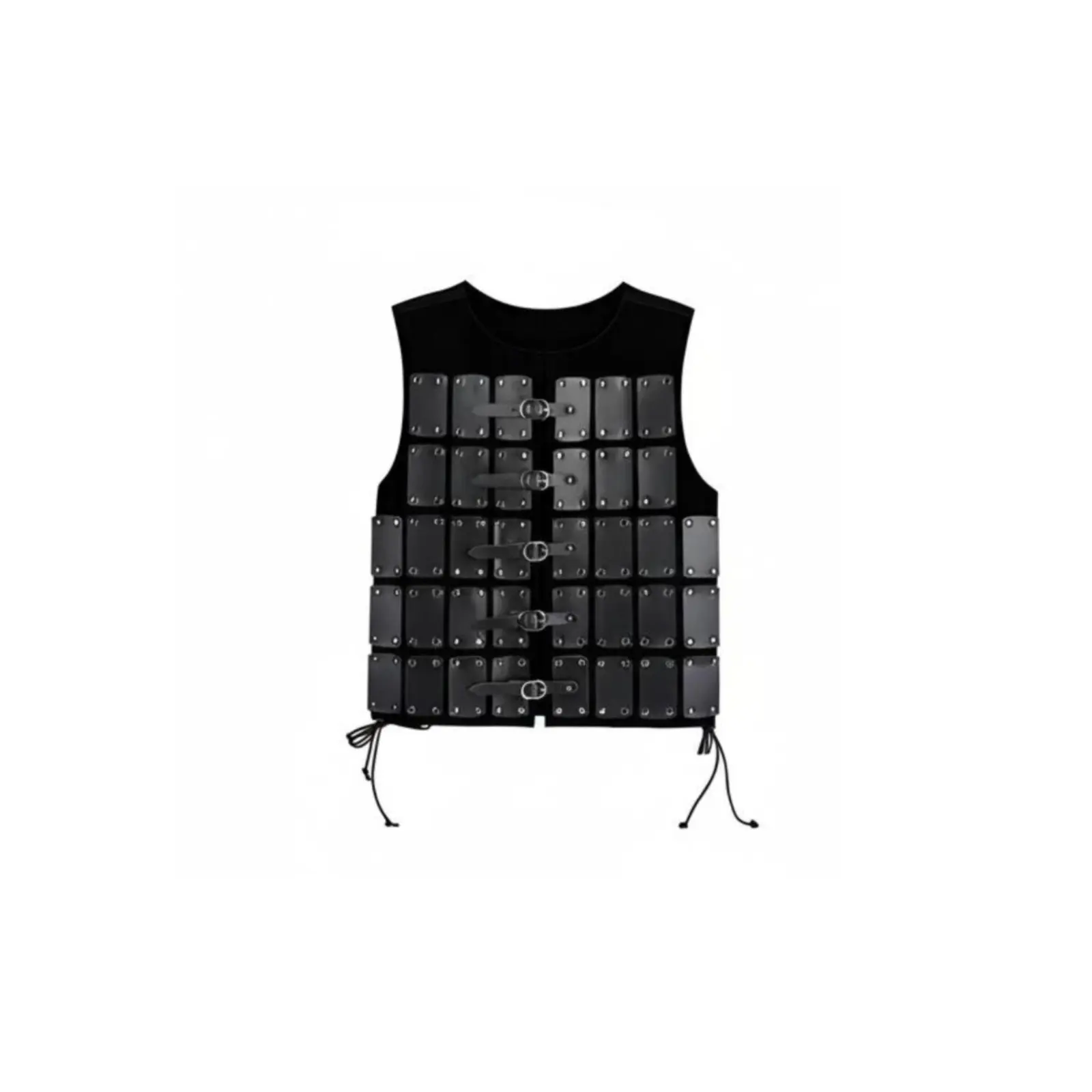

Steampunk Medieval Vest, Leather Chest Adjustable Straps, Cosplay & Halloween Stage Accessory for Men