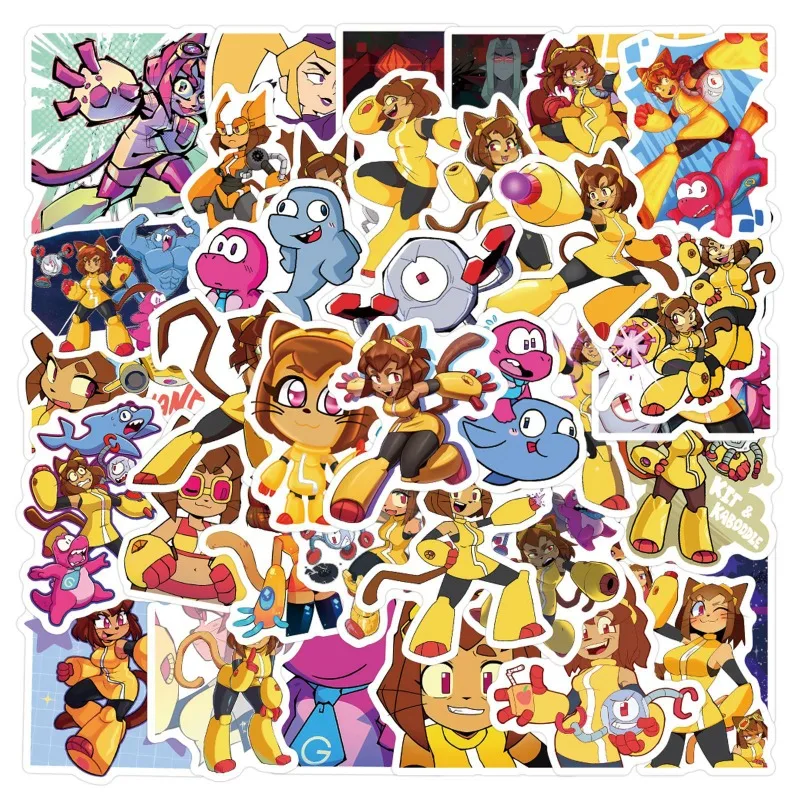 58Pcs Gameoverse Game Universe Stickers Decorative Stationery Water Cup Journal Notebook Waterproof DIY Stickers