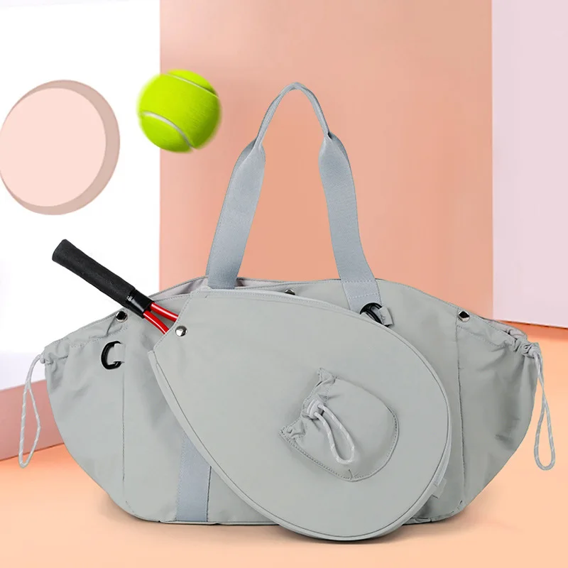 

New Tennis Bag Outdoor Sports Handbag Large Capacity Badminton Pickleball Bag Sports Fitness Tote Bag
