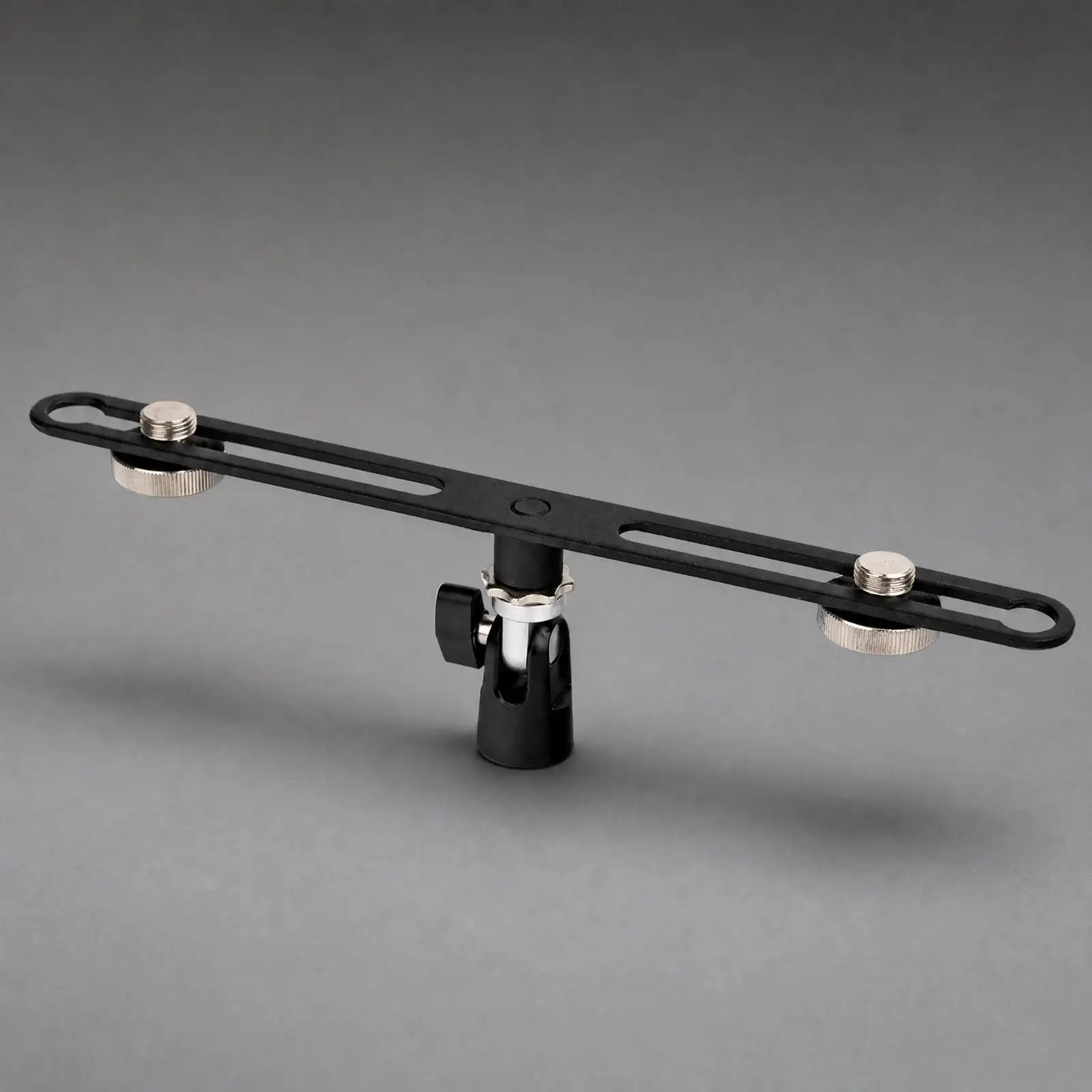 Microphone Dual Mounting Bar for Stereo Pickup with Aluminum Alloy Build for Studio Podcast Instrument Sound Capture