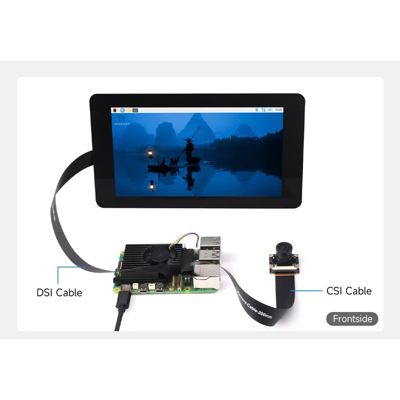 Pi5 DSI FPC Flexible Cable 22Pin To 15Pin Options 200 / 300 / 500mm for Raspberry Pi 5