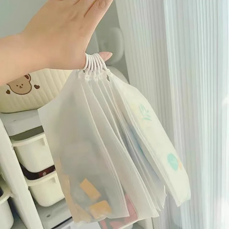 Set of 10 Transparent Reusable Bags with Zipper Rings: Perfect for Classrooms, Board Games, Puzzles, And More - Modern Design