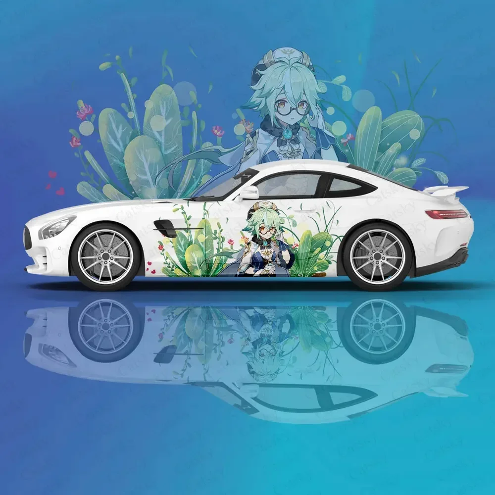 

Genshin Impact Sucrose animal Car Decal Protective Film Vinyl Racing Side Graphics Wrap Accessories Spray Paint auto Stickers