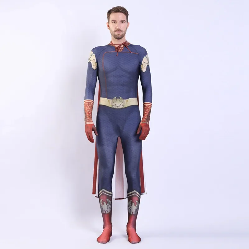 The Boys Costume Cosplay 3D Spandex Zentai Suit Adult Kid The Seven homander A-Train il Costume della tuta Starlight profondo