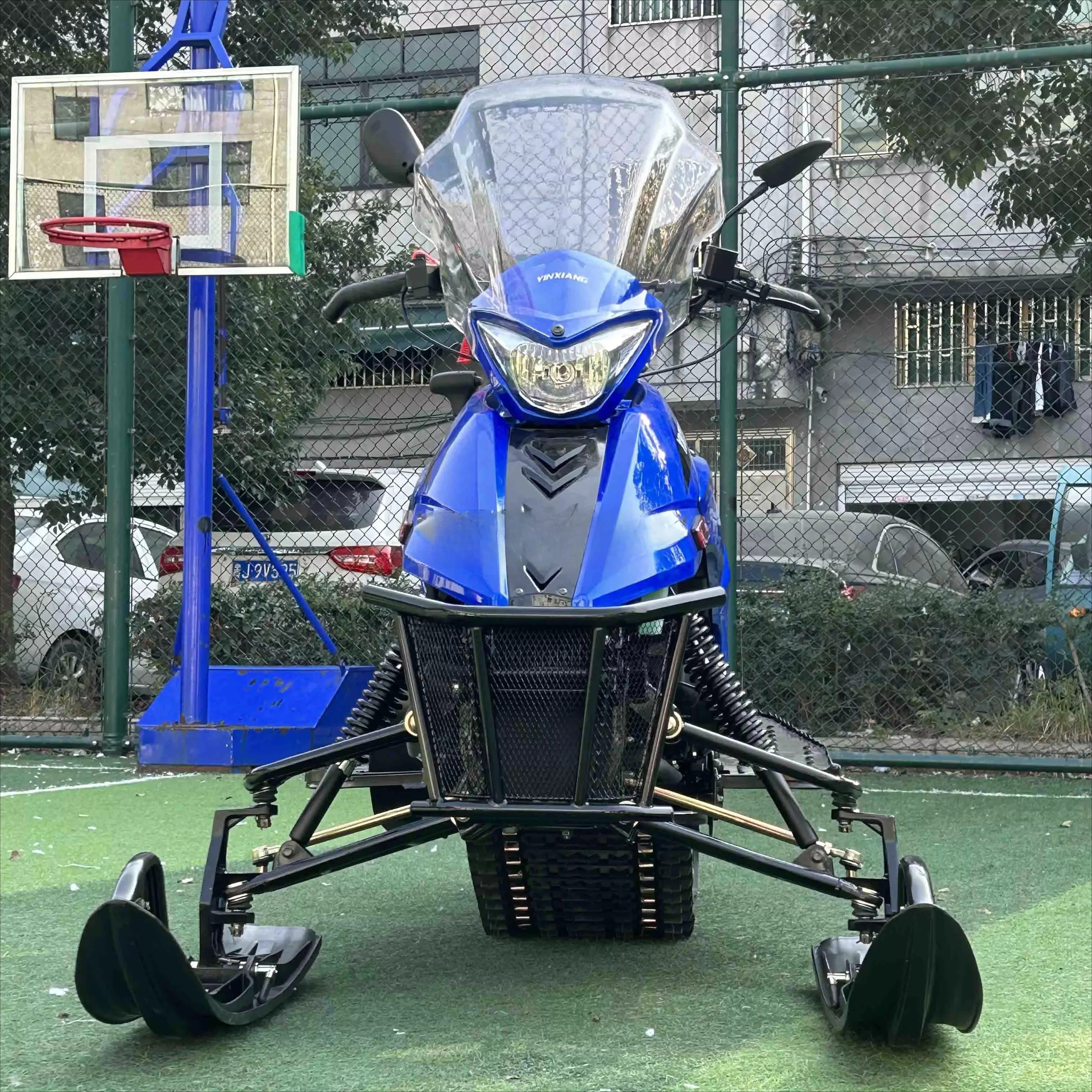 Carro da slitta cingolato da sci per motoslitta per adulti all'aperto 300cc