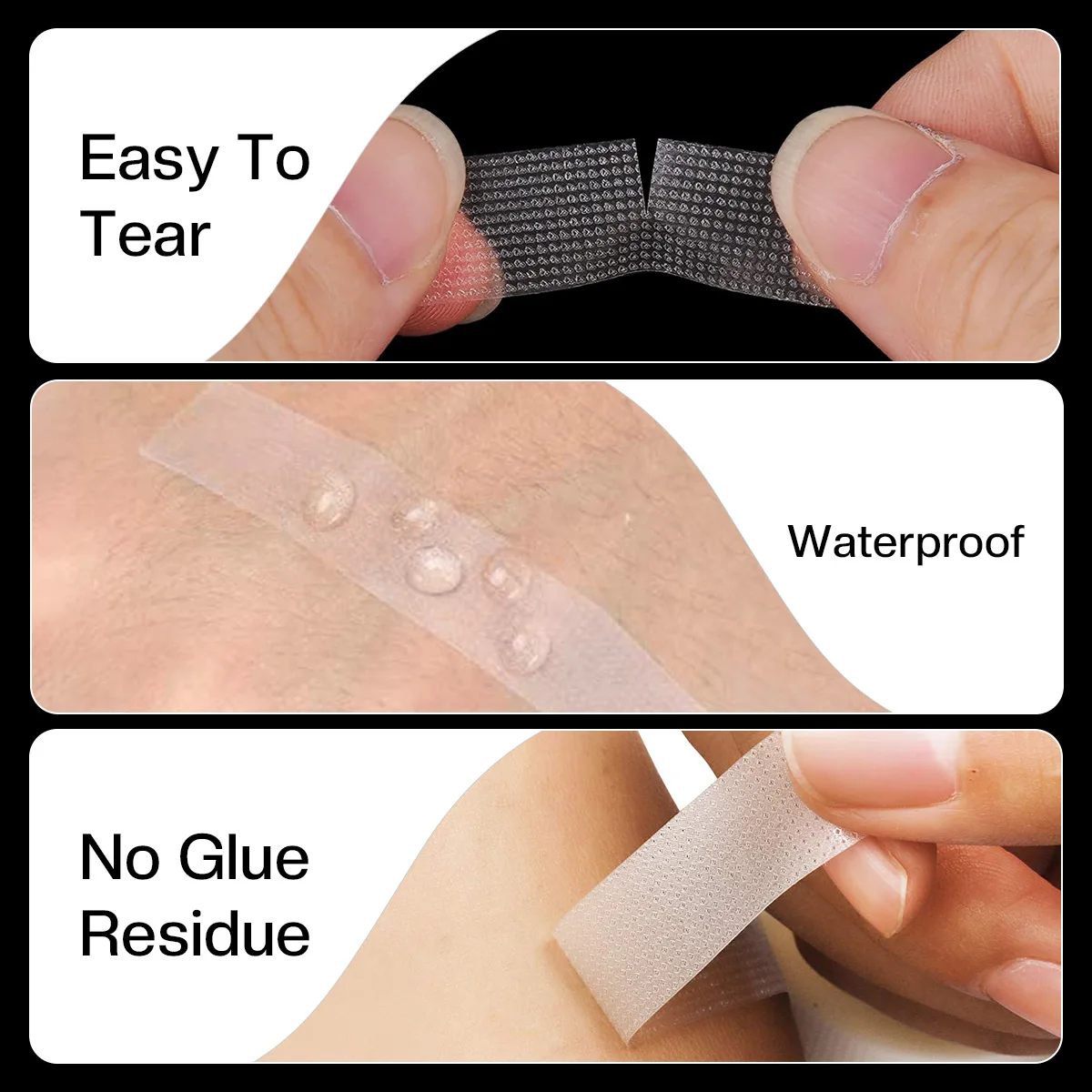 5/15/25 pcs Trasparente Medical PE Traspirante Nastro Doulble Palpebra Nastri Estensione Del Ciglio Gli Occhi di Bellezza Attrezzo di Trucco