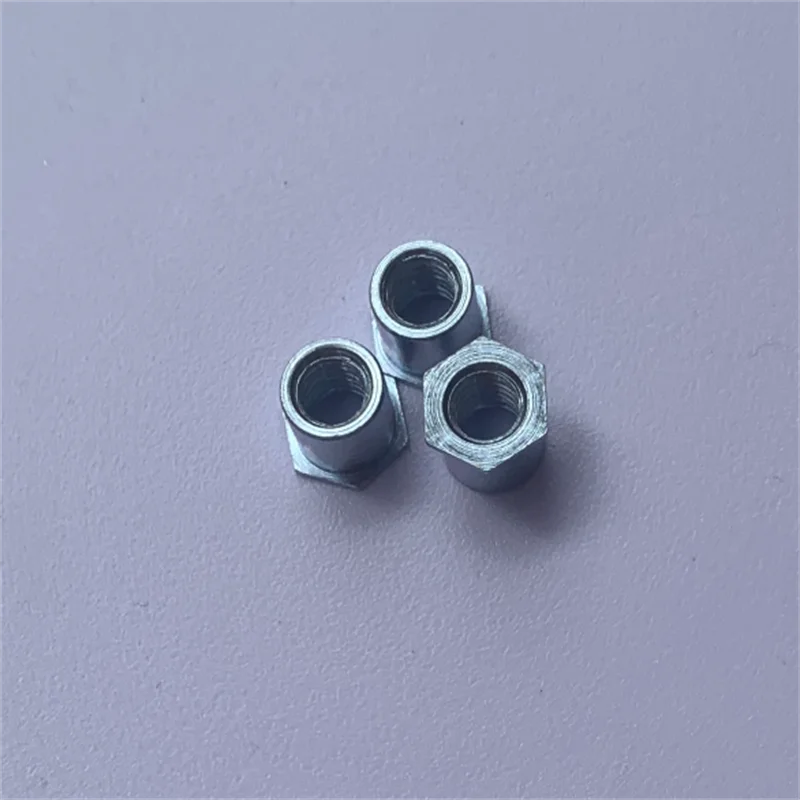 SO-M4 Thru-hole Press-fit Standoffs Hex Rivet Spacers Threaded Self Clinching Feigned Crimped Sheet Metal Panels Carbon Steel PC