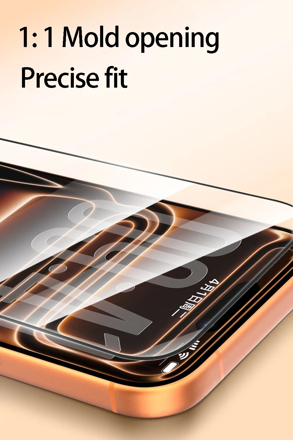 4 Stück 9H+ Härte Displayschutzfolie für iPhone 17 18 16 15 14 13 12 Pro Max Plus mit Installationsrahmen Panzerglasfolie – Detail 6