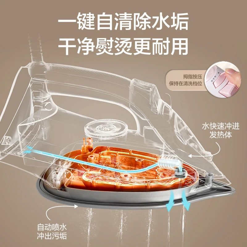 Plancha eléctrica pequeña para el hogar, plancha de vapor, máquina de planchar para ropa, pequeña máquina de planchar colgante de mano