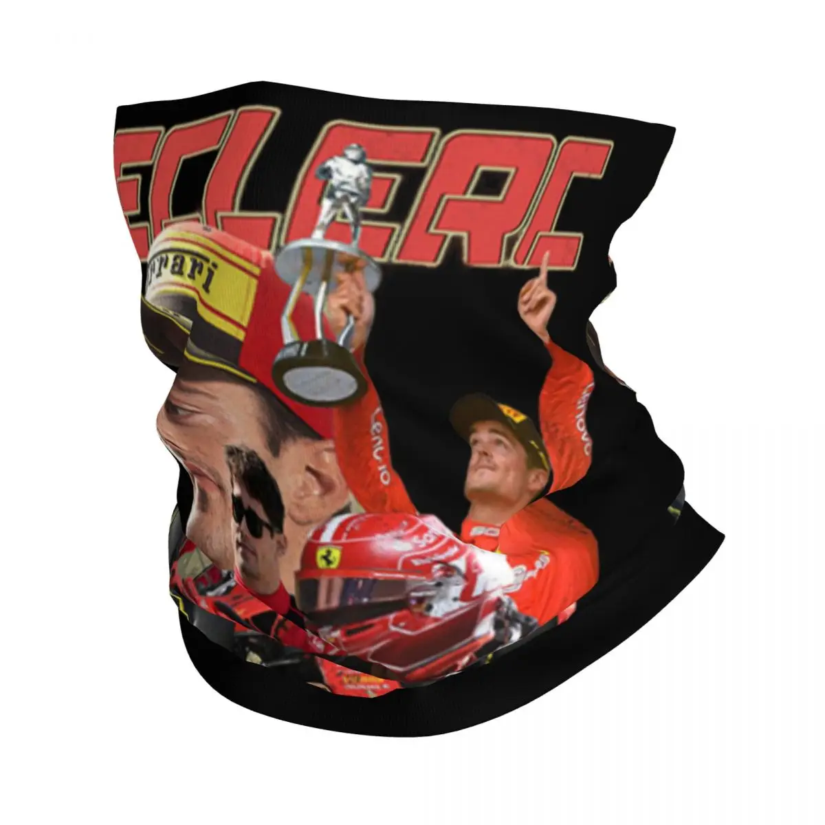 2024 F1 Racing Charles Leclerc Bandana MerchNeck Cover Printed Driver Mask Scarf Motor Balaclavas For Riding Breathable