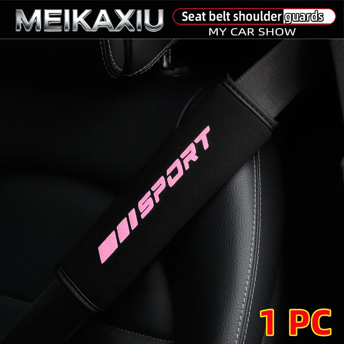 Funda de asiento de coche tipo deportivo, cinturón de seguridad de espuma, decoraciones, accesorios automotrices Inte rior de una o dos piezas para vehículo para mujer