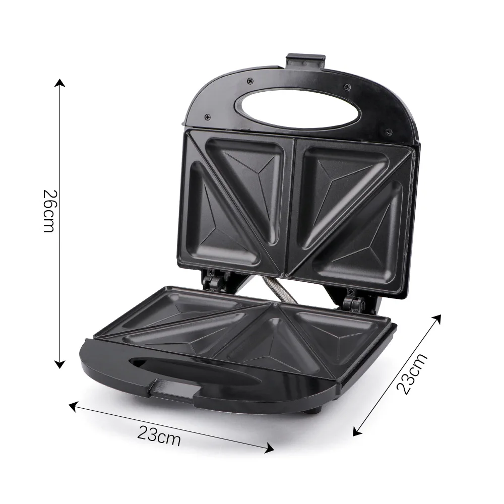 Continental Home Double-Sided Aquecimento Sandwich Maker, Multi-Function Toaster, Breakfast Maker
