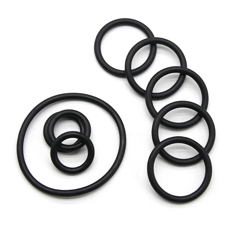 10pcs NBR O Ring CS 2 3 4 mm OD5~100mm Automobile Nitrile Rubber Round Corrosion Oil Resistant Sealing Washer Black Gasket