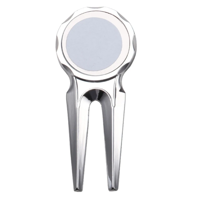 Y1UB Golf Divot Repair Tool, Mini Golf Divot Tool with Ball Marker, Zinc Alloy Multi-functional Golf Divot Repair Fork