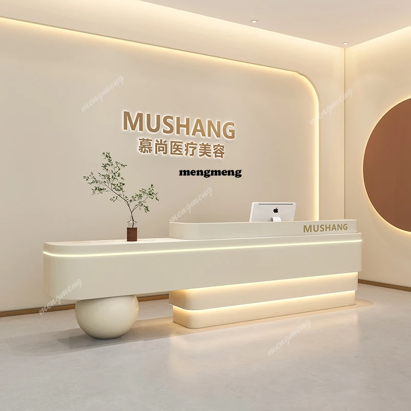 

Design Hotels Front Desk Reception Counter Barber Classic Business Reception Desks Modern Clothing Mostrador Recepcion Furniture