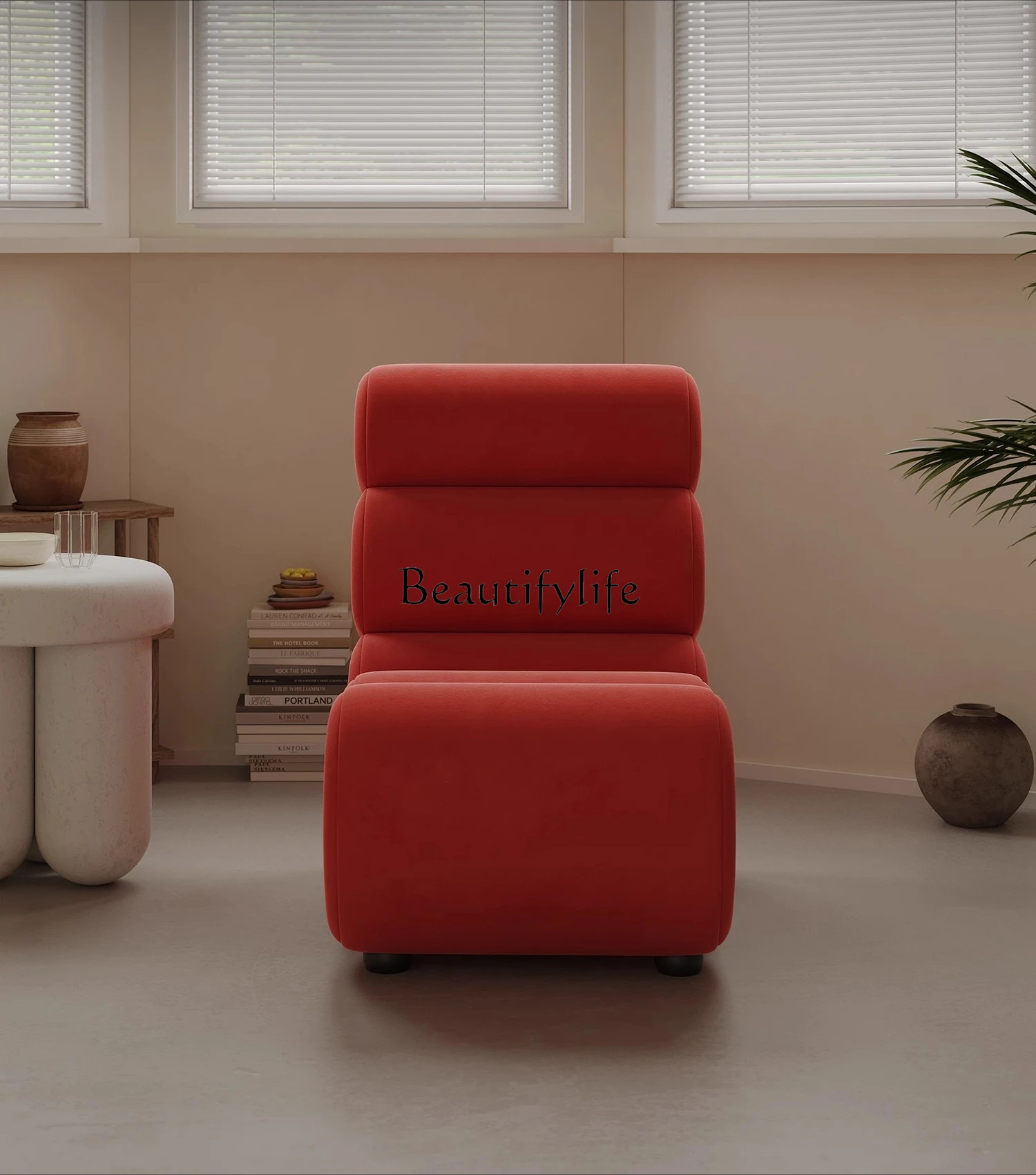 كرسي ترفيهي كاتربيلر إبداعي مصمم لغرفة المعيشة وشرفة المنزل وأريكة واحدة وشقة صغيرة كرسي وابي كسول #3