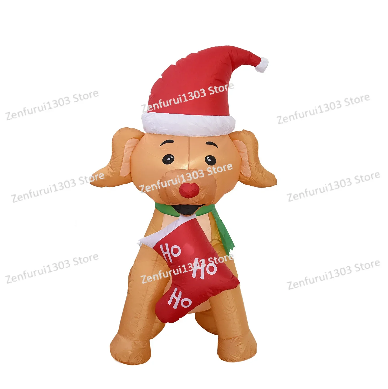 

Christmas garden decoration 1.5m puppy socks inflatable light Christmas inflatable old man snowman