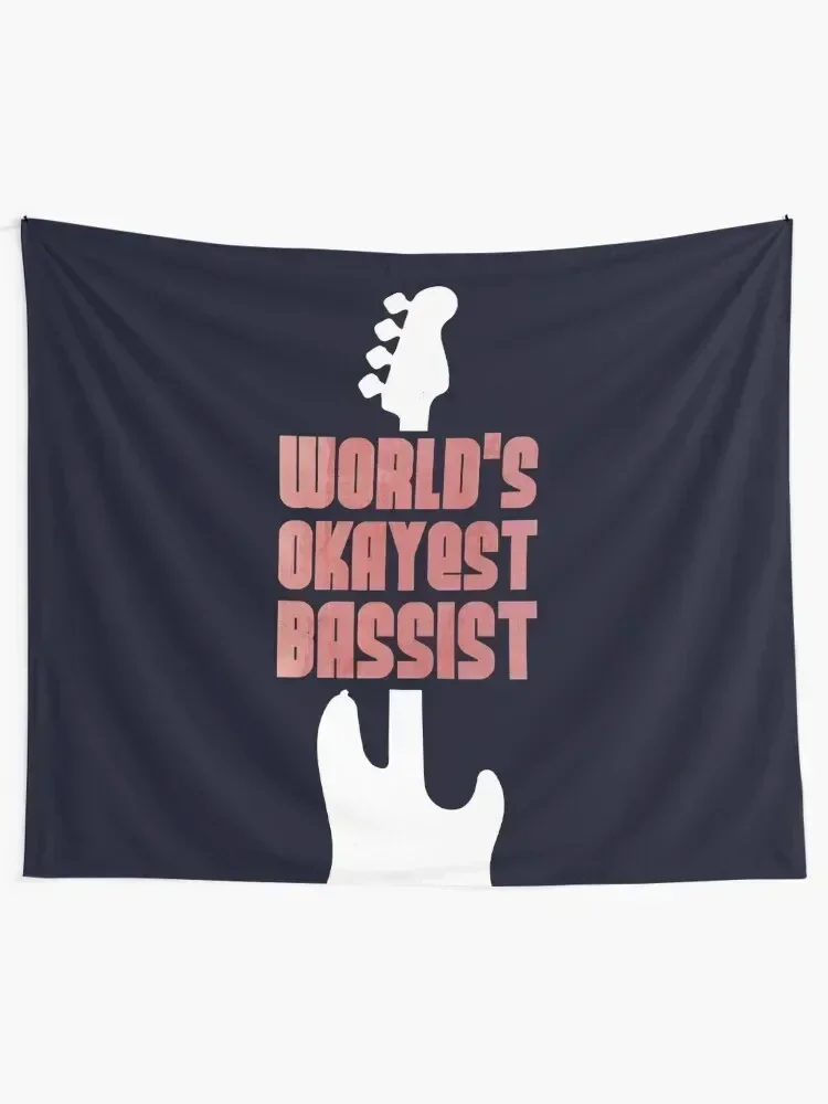 World's Okayest bassist Tapestry Aesthetics For Room Bedrooms Decorations Tapestry