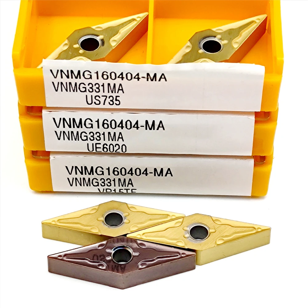 

Carbide Inserts VNMG160404 VNMG160408 Turning Stainless Steel Aluminum CNC Lathe Tools Indexable Inserts VNMG160404 160408